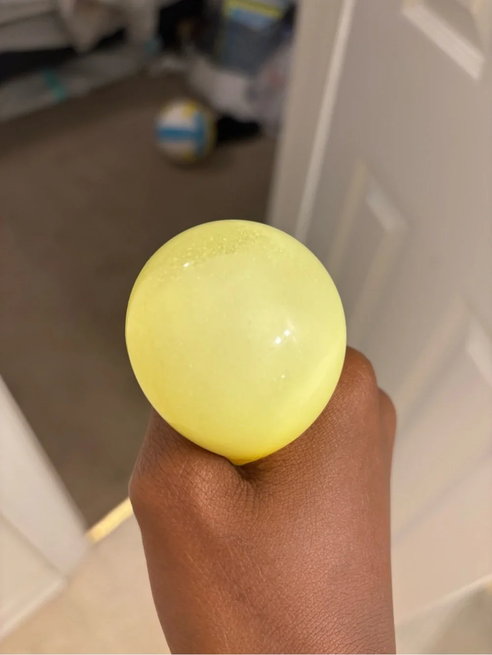 Yellow Sensory Squeak Cheese Toy for Kids